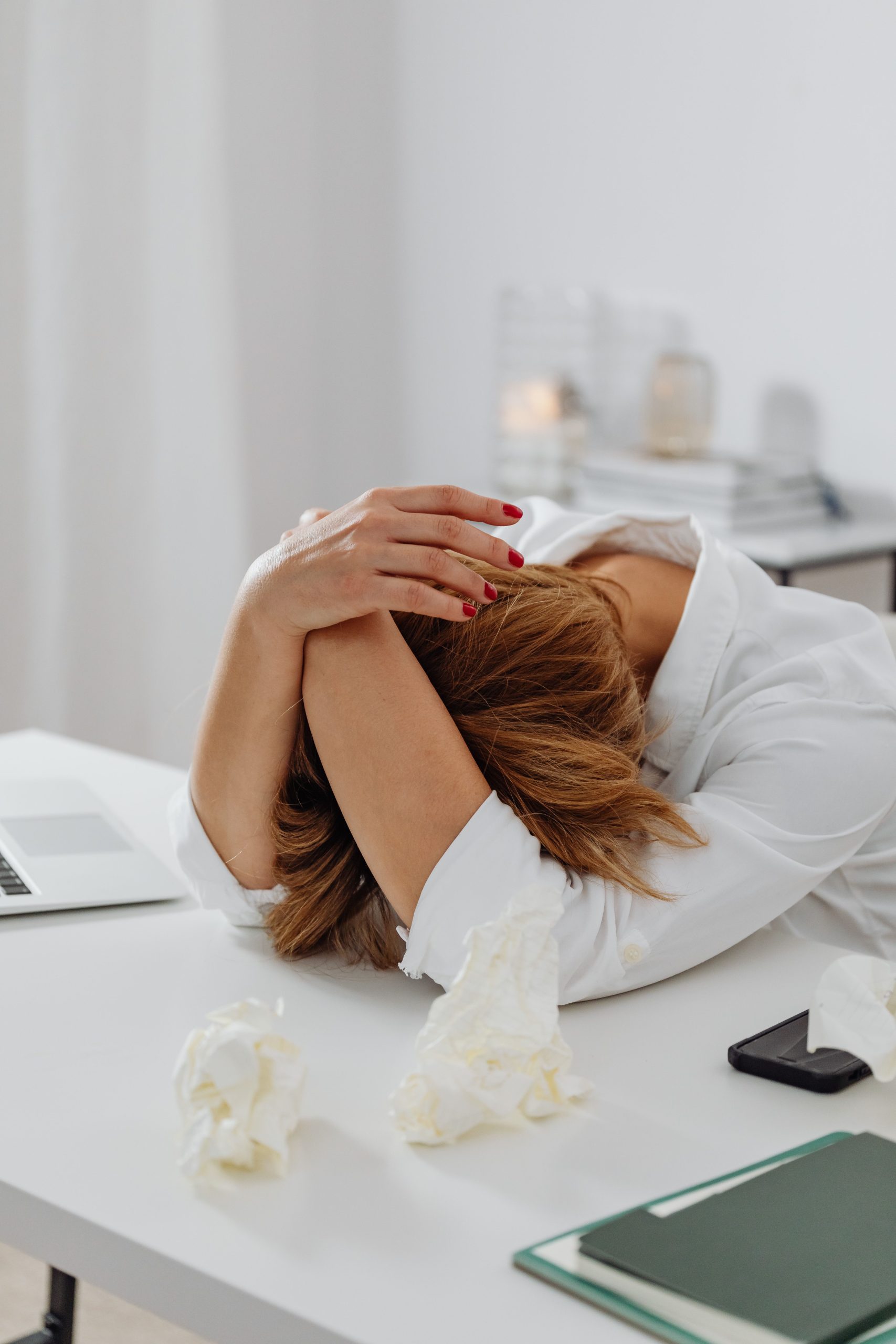 femme stressée